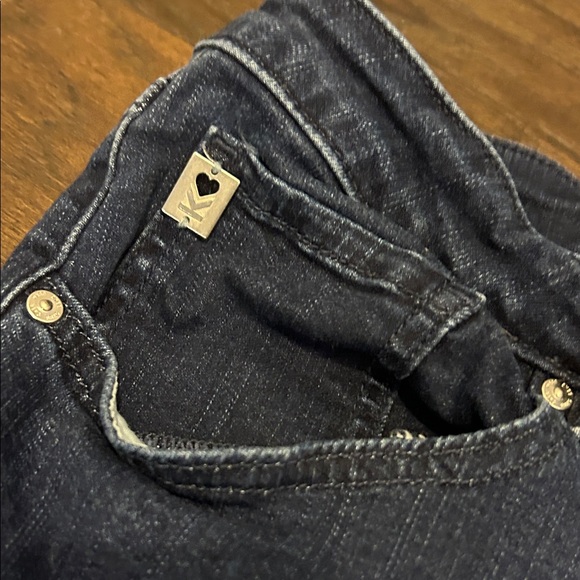 Belle by Kim Gravel Dark Blue Straight Leg Jeans - Picture 2 of 7